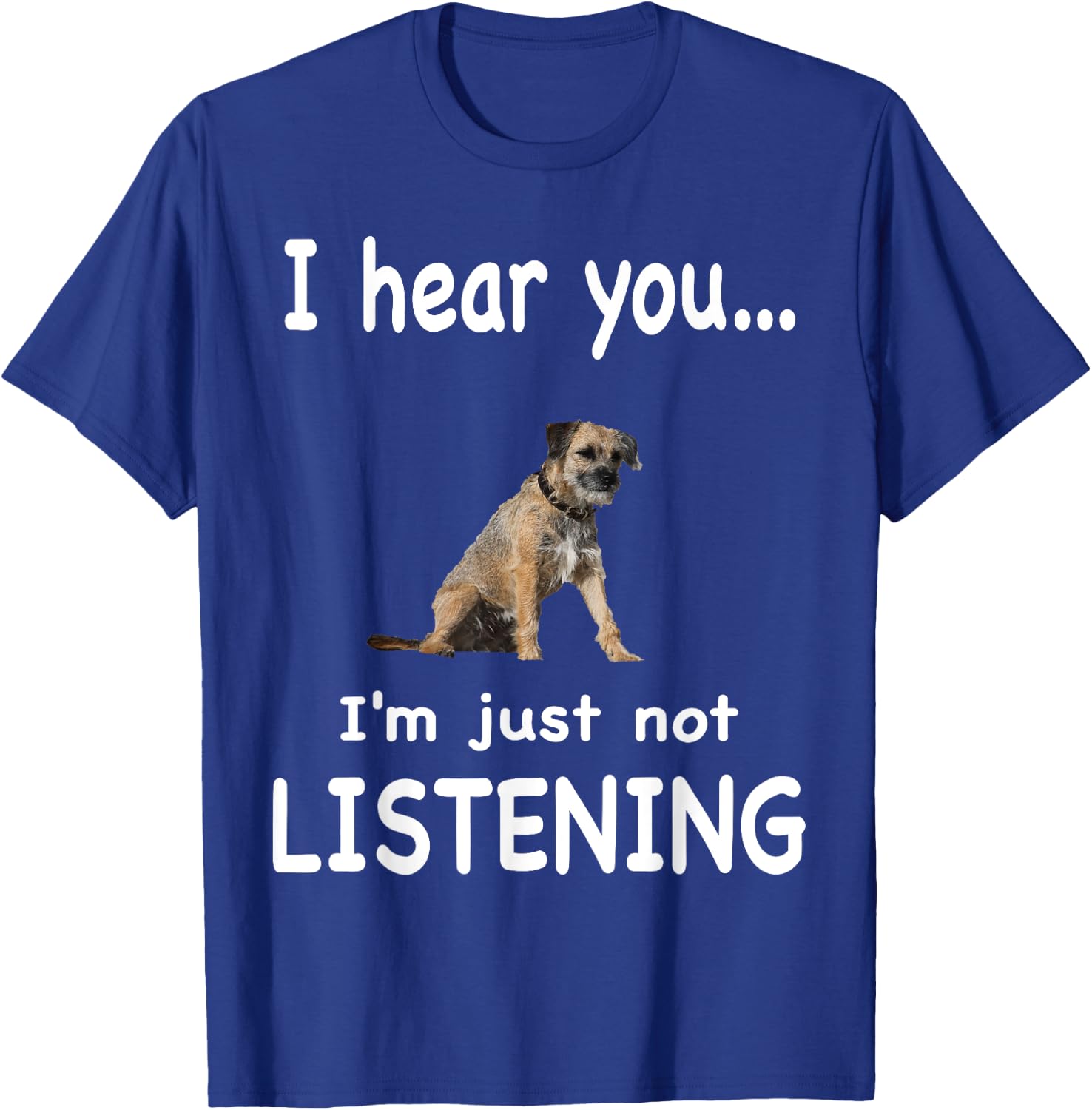 Border Terrier Dog - Border Terrier Men Women T-Shirt - T-Shirt | Royal