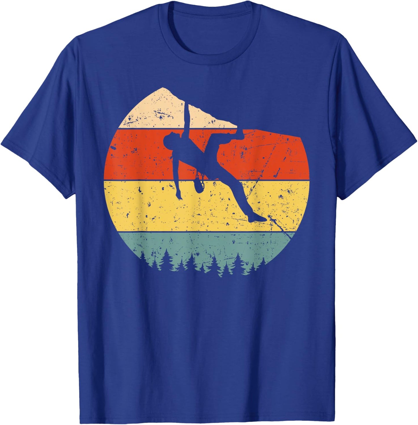 Cool Rock Climbing Women Mountain Climber bouldering T-Shirt - T-Shirt | Royal