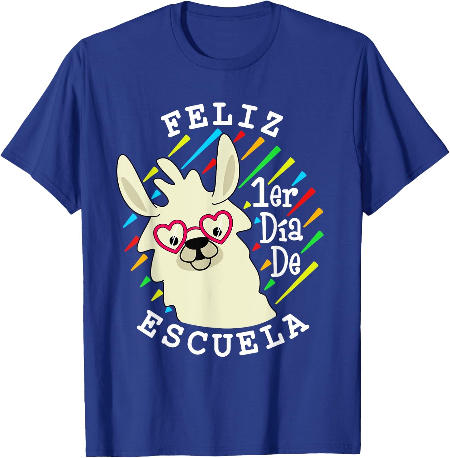 Feliz 1er Dia De Escuela - 1st Day Of School Spanish Teacher T-Shirt - T-Shirt | Royal