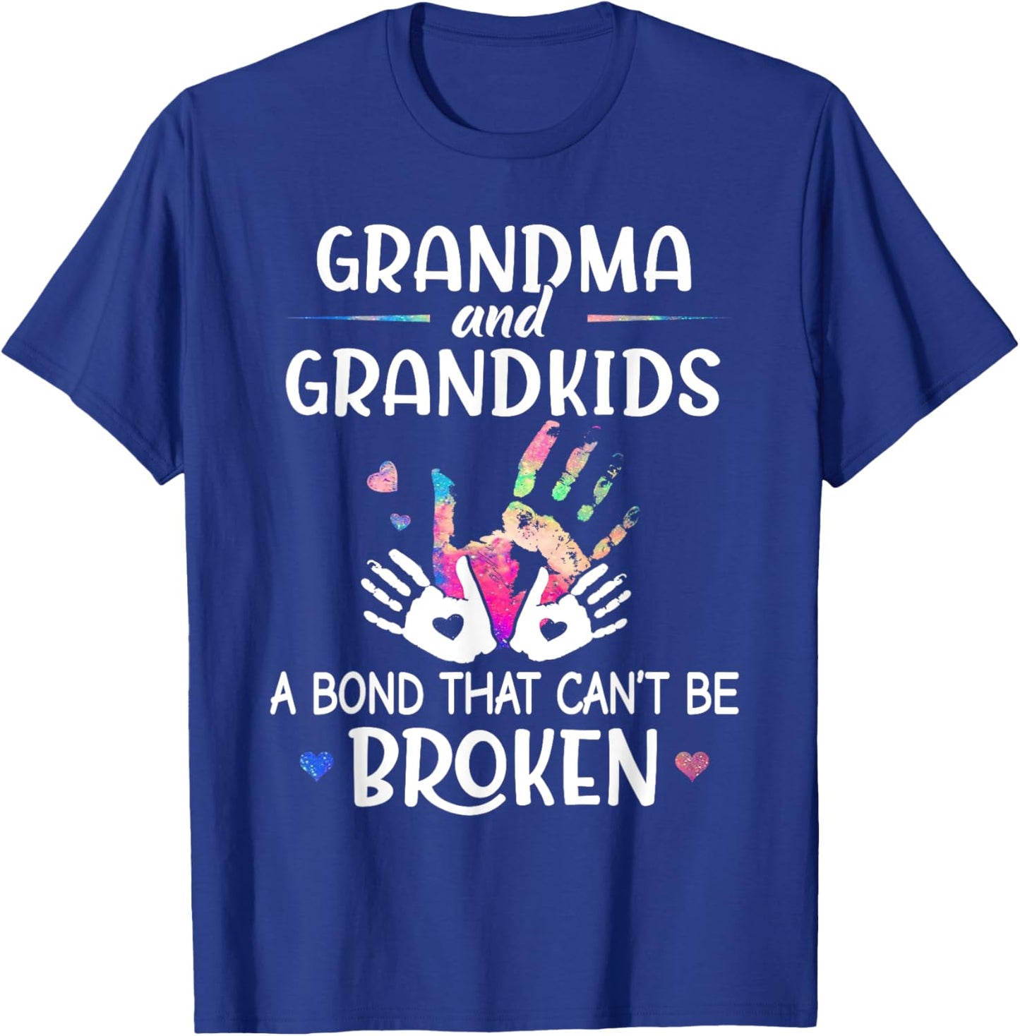 Grandma Shirt Grandma & Grandkids A bond That Can Be Broken T-Shirt - T-Shirt | Royal