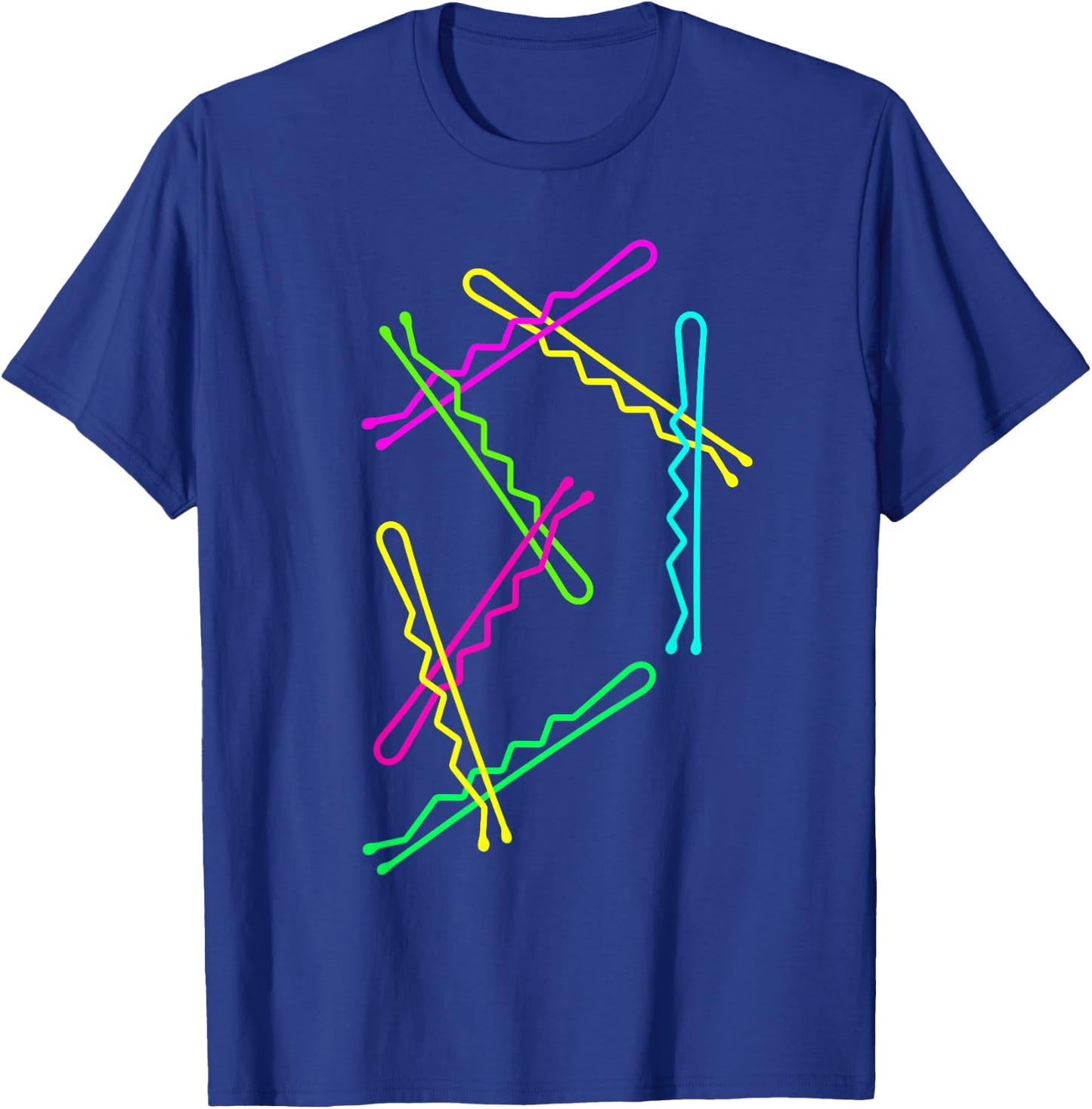 7 Colourful Bobby Pins Hair Pins - Hairdresser and Hairdresser T-Shirt - T-Shirt | Royal