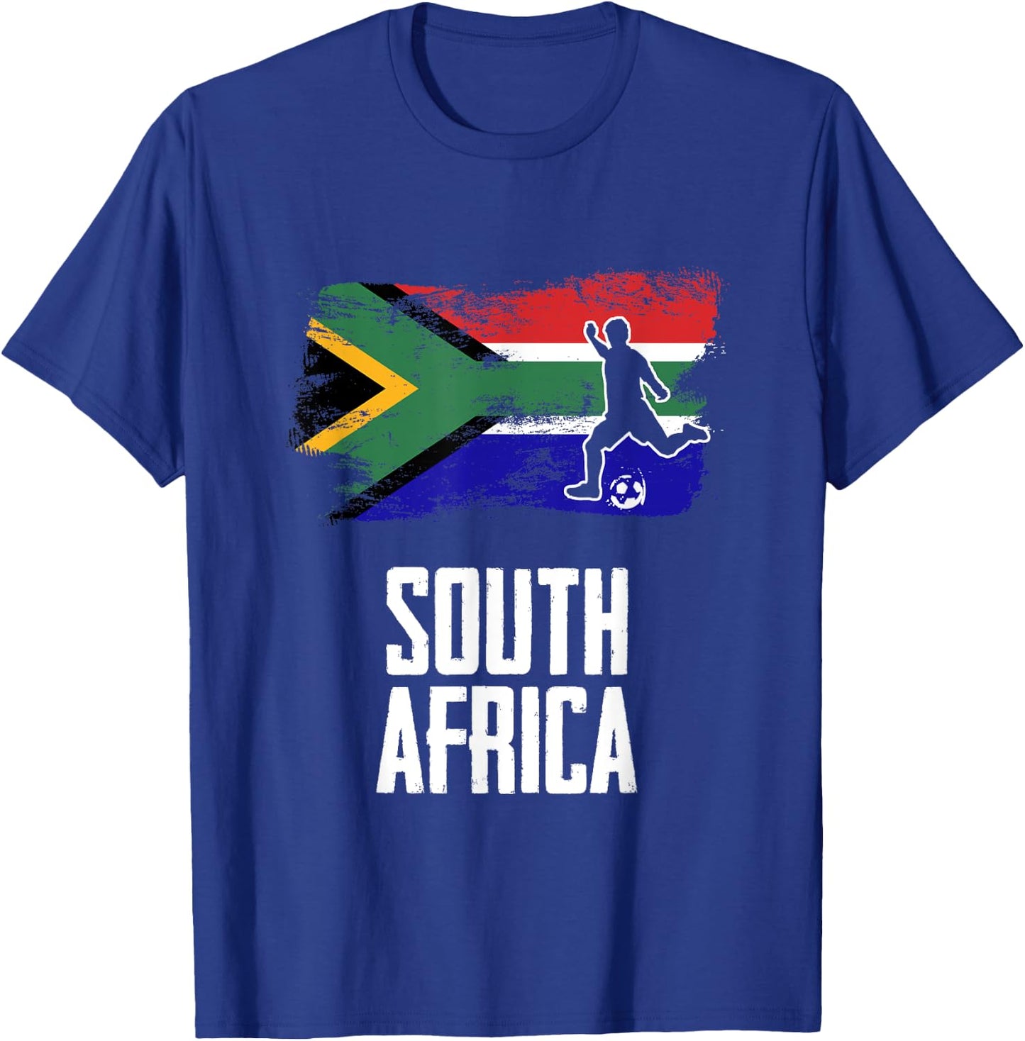 South Africa Flag Jersey South African Soccer Team T-Shirt - T-Shirt | Royal