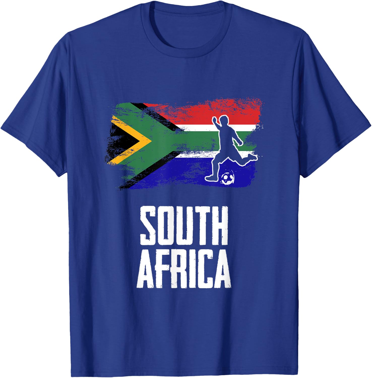 South Africa Flag Jersey South African Soccer Team T-Shirt - T-Shirt | Royal