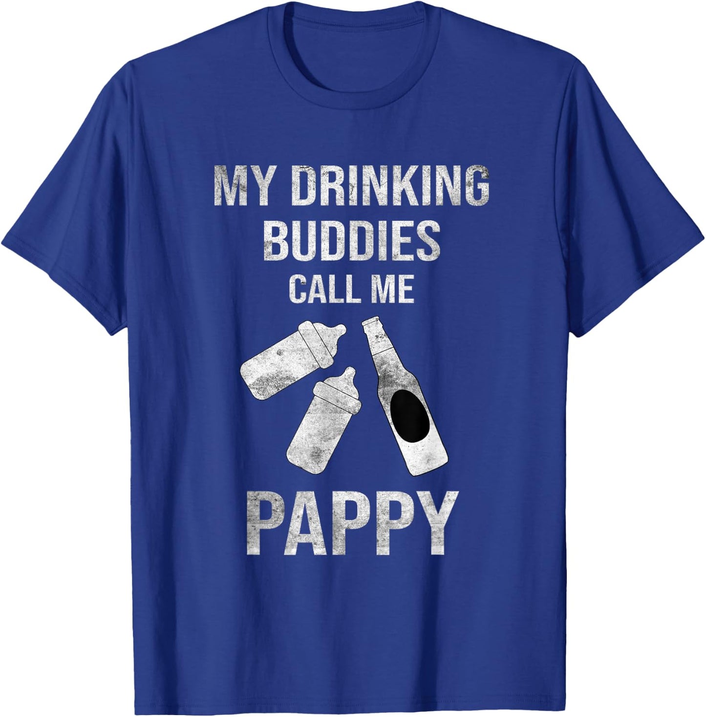 Grandpa of Twins Beer Pappy Twin Drinking Buddies T-Shirt - T-Shirt | Royal
