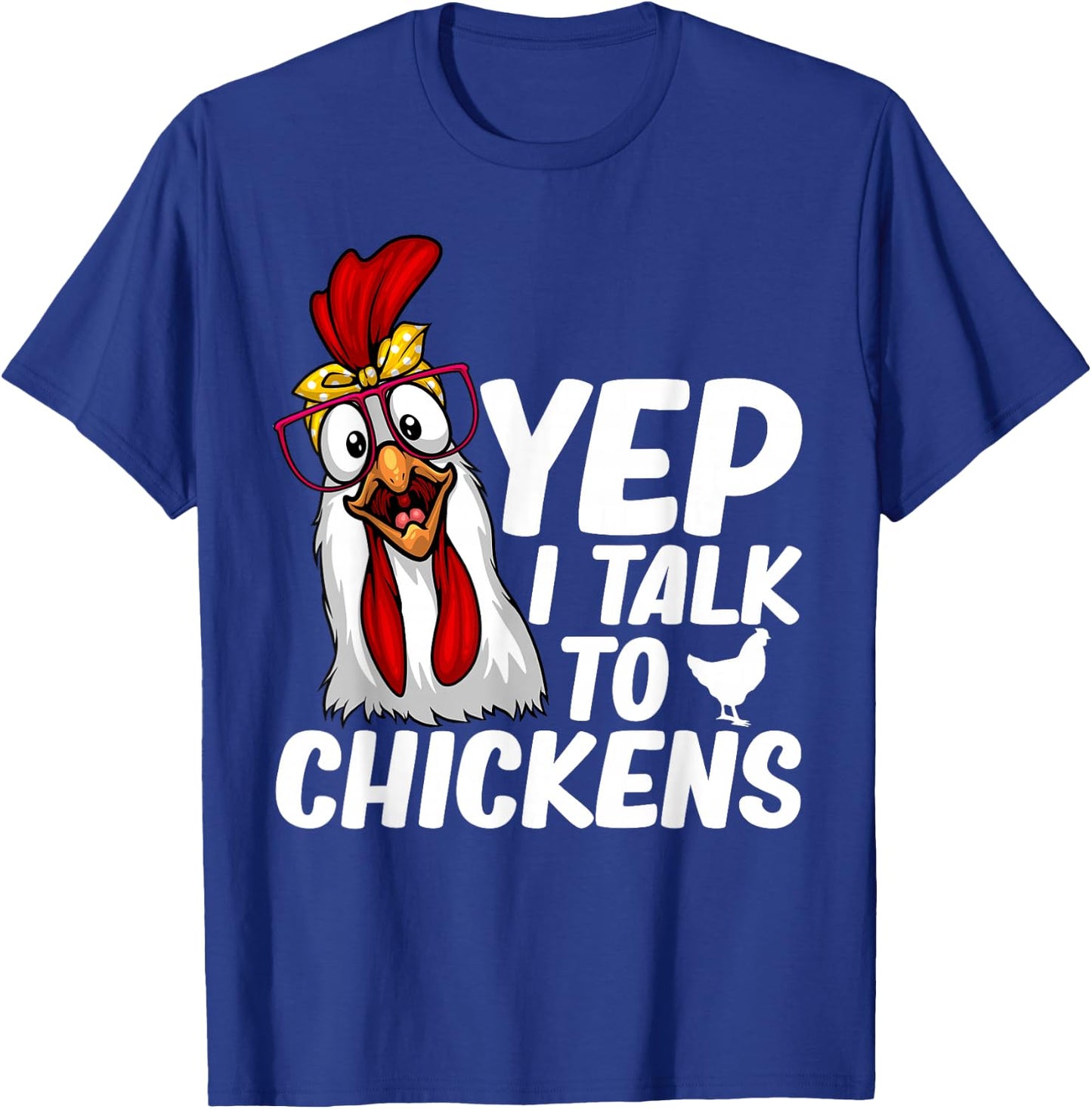 Cute Chicken Art Women Kids Chicken Farmer Lovers T-Shirt - T-Shirt | Royal