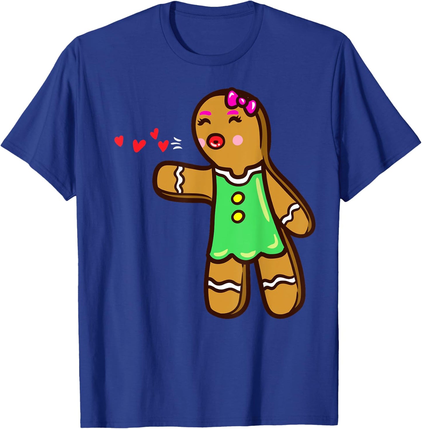Gingerbread Cookie Matching Couple Christmas T-Shirt - T-Shirt | Royal