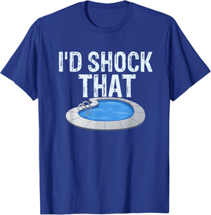Pool Guy Design for Swimming Pool Boy and Pool Cleaner T-Shirt - T-Shirt | Royal