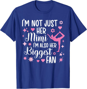 Her Biggest Fan Gymnastics Mimi Of A Gymnast Mimi Grandma T-Shirt - T-Shirt | Royal