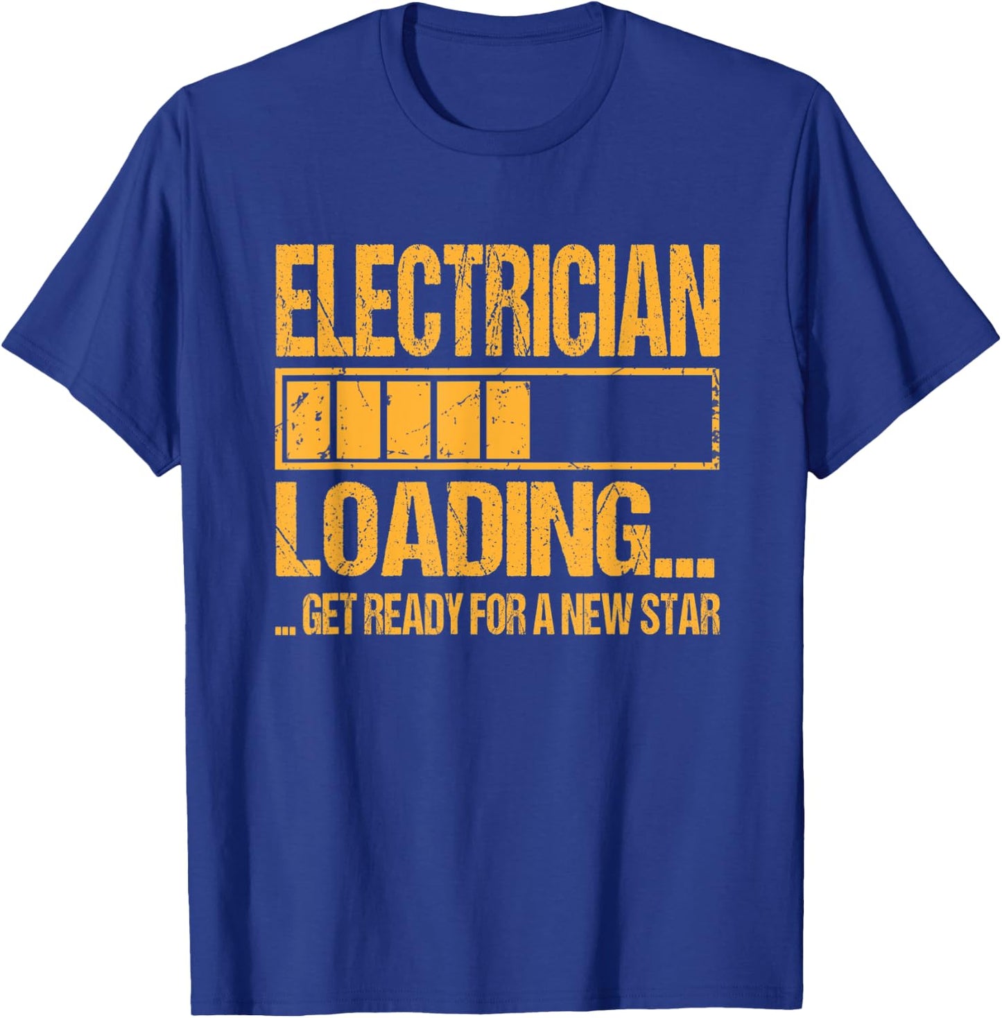 Electrician Training Apprenticeship Electrician Loading T-Shirt - T-Shirt | Royal