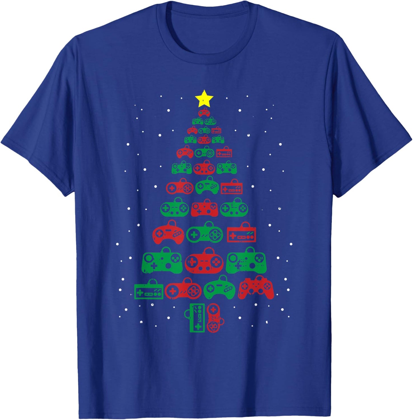 Gaming Controller Christmas Tree Gamer Party Cool X-Mas Gift T-Shirt - T-Shirt | Royal