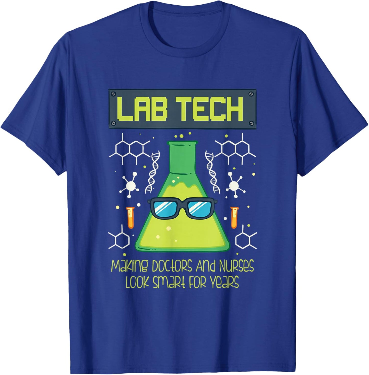 Funny Science Puns Humor Gift Lab Tech For Scientists T-Shirt - T-Shirt | Royal