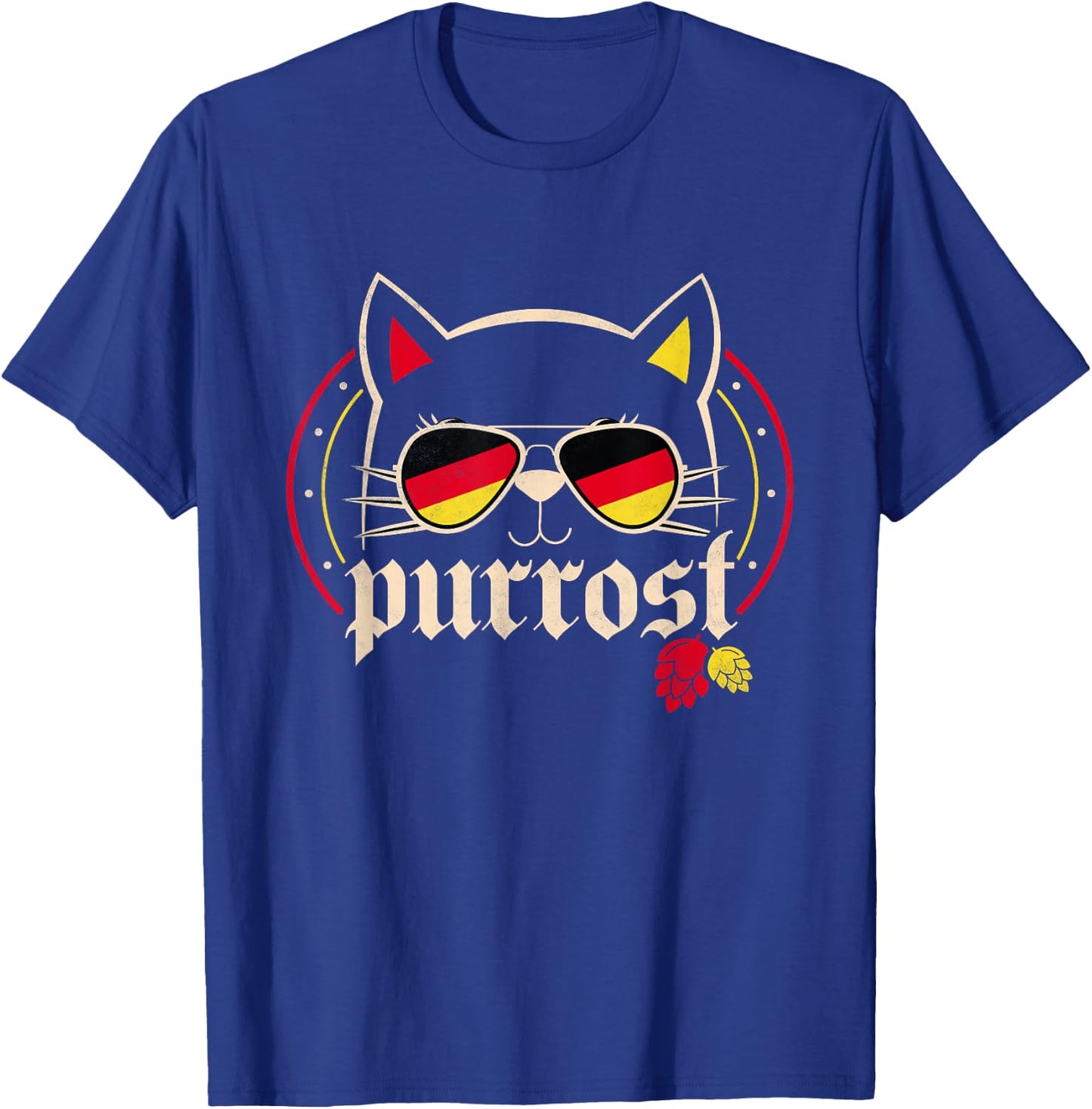 Purrost Cat German Beer Oktoberfest T-Shirt - T-Shirt | Royal