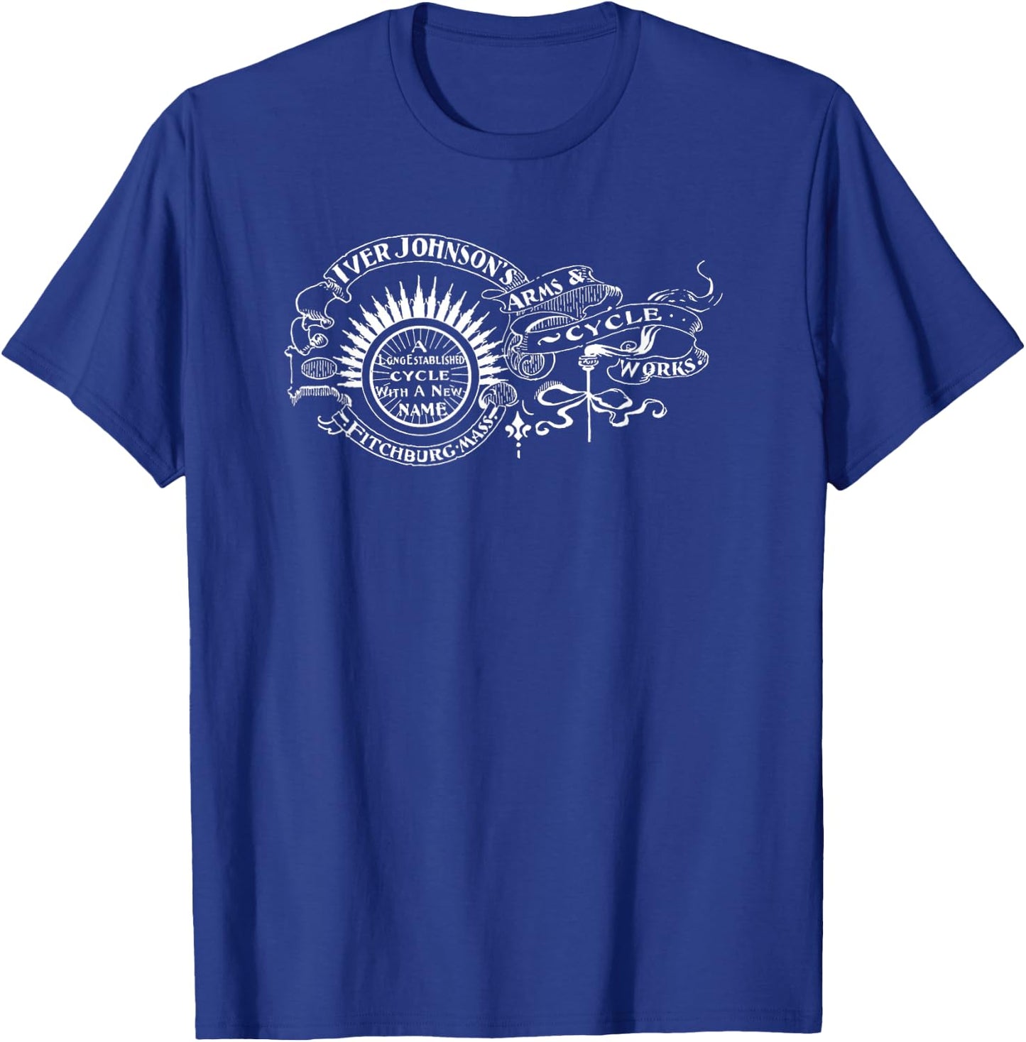 Iver Johnson Motorcycles Fitchburg Mass T-Shirt - T-Shirt | Royal