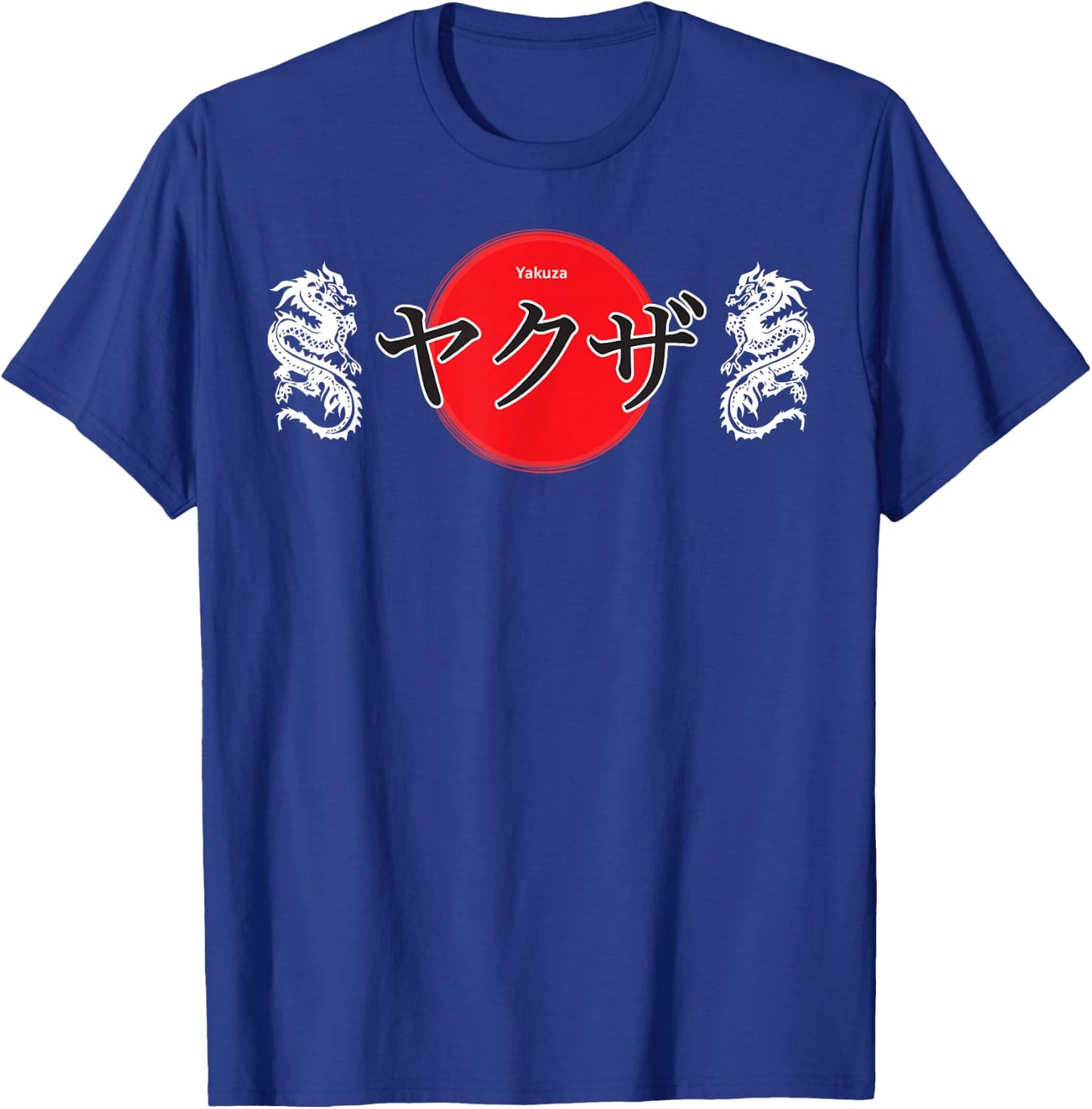 Yakuza Japanese Style Dragon & Samurai Art Gift T-Shirt - T-Shirt | Royal