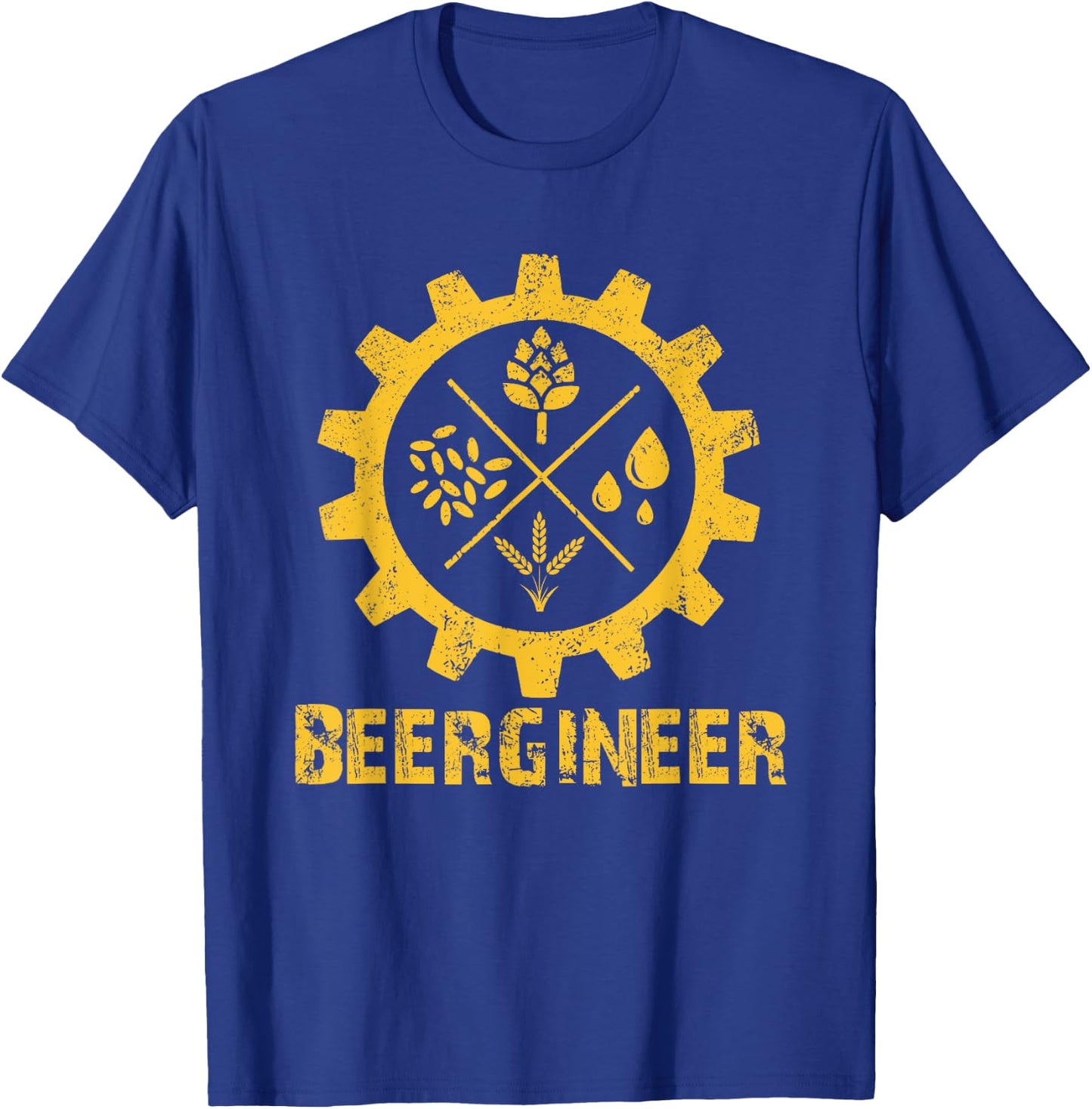 Home Brewing Art Craft Beer Homebrew Brewery Beer Engineer T-Shirt - T-Shirt | Royal