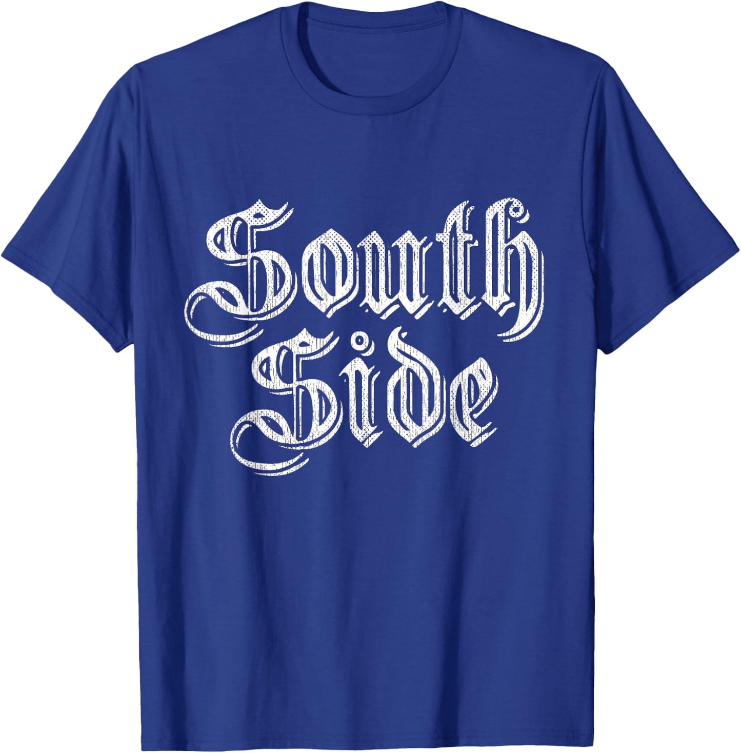 Classic South Side Chicago Distressed South Side T-Shirt - T-Shirt | Royal