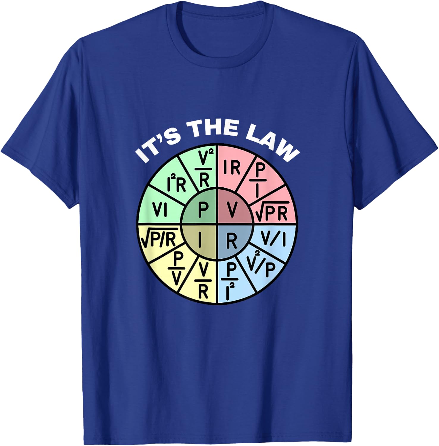 Ohm's Law. It's The Law. T-Shirt - T-Shirt | Royal