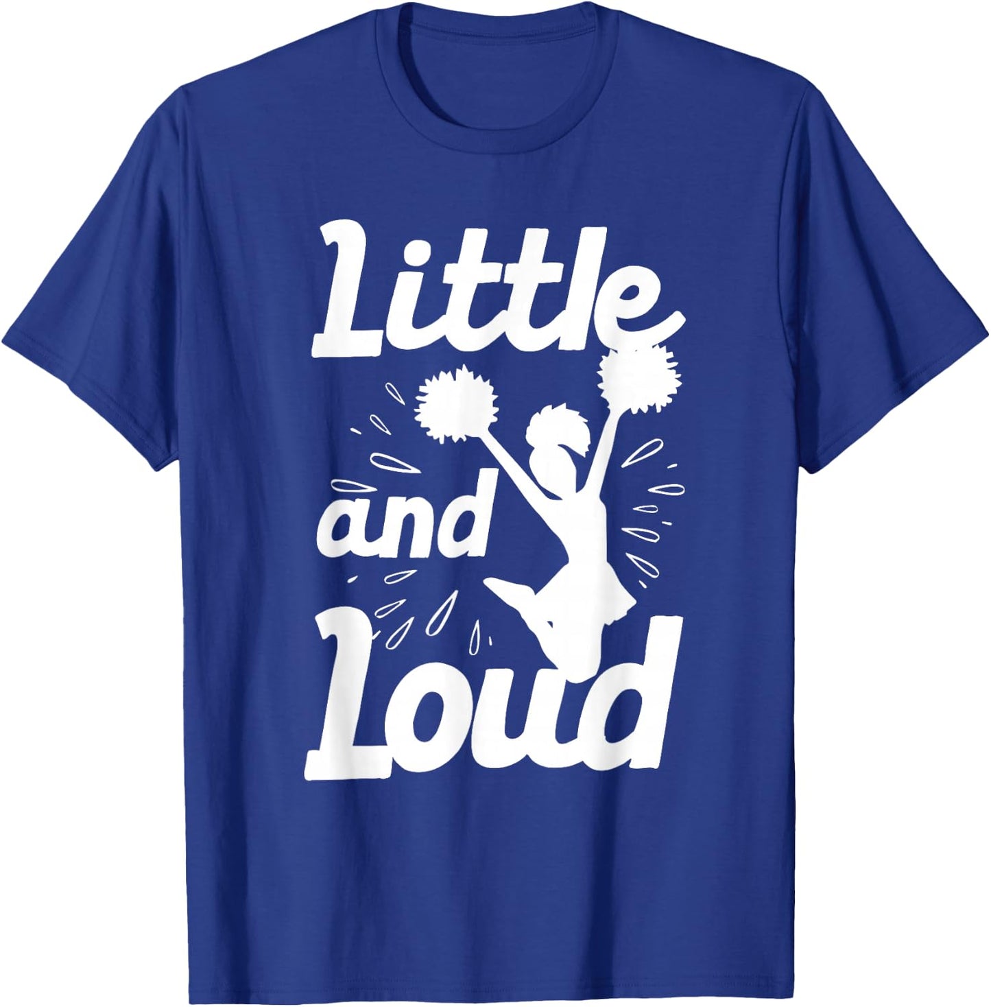 Cool Cheerleader Art Teens Girls Cheerleading Cheer Gymnast T-Shirt - T-Shirt | Royal
