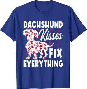 Dachshund Kisses Fix Everything T-Shirt - T-Shirt | Royal