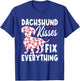 Dachshund Kisses Fix Everything T-Shirt - T-Shirt | Royal
