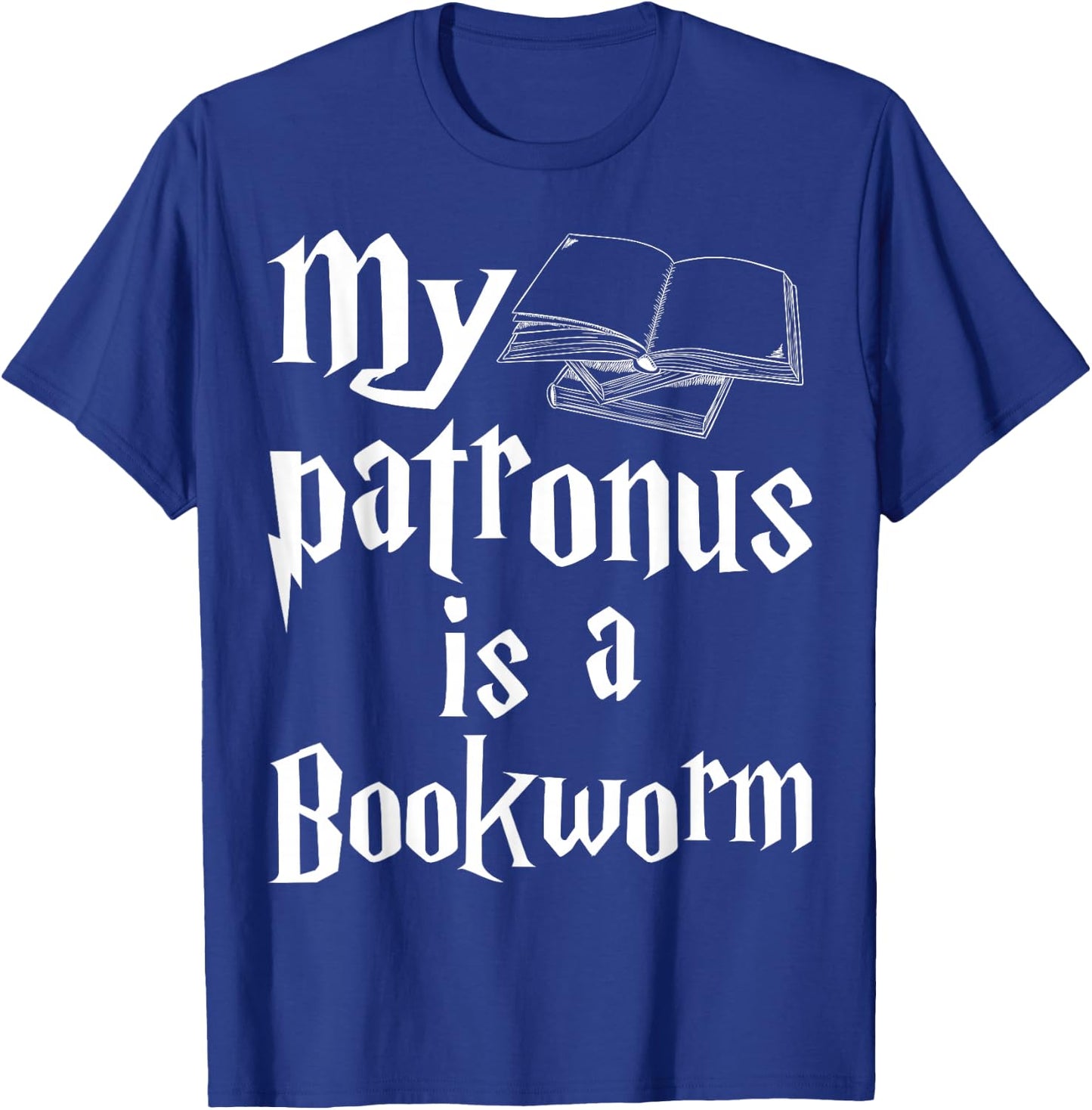 My Patronus is Bookworm Librarian Book Lover Reader Gift T-Shirt - T-Shirt | Royal