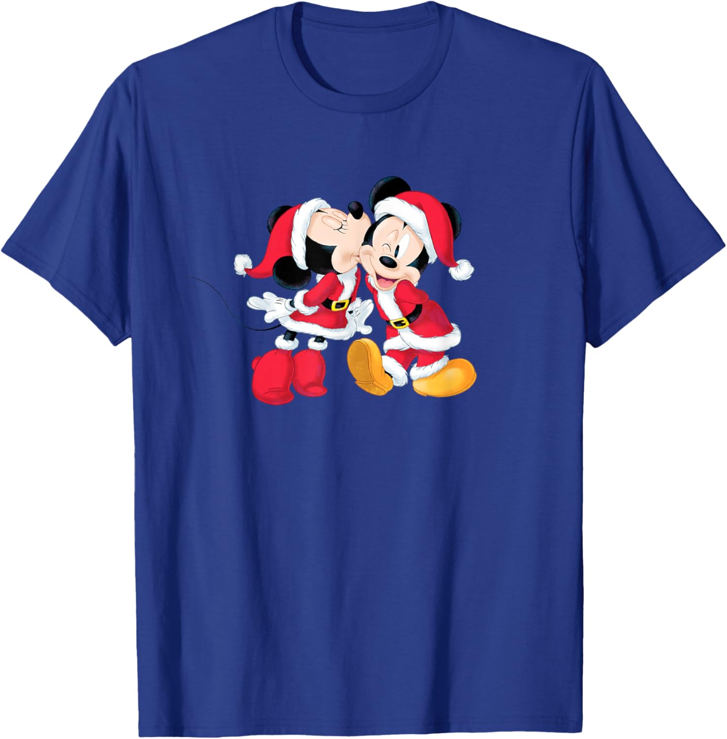 Disney Santa Mickey and Minnie Mouse Holiday T-Shirt - T-Shirt | Royal