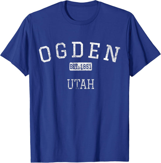 Ogden Utah UT Vintage T-Shirt - T-Shirt | Royal