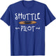 Shuttle Pilot Hand Weaving Knitting Crocheting Weavers T-Shirt - T-Shirt | Royal