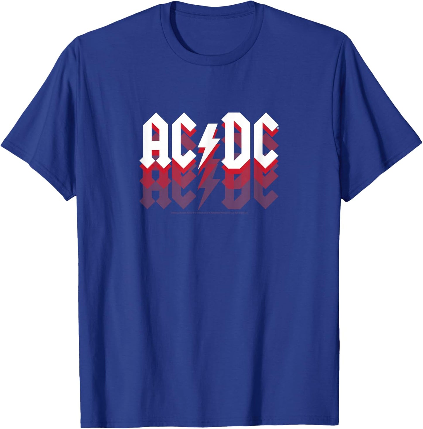 ACDC - Logo Fade T-Shirt - T-Shirt | Royal