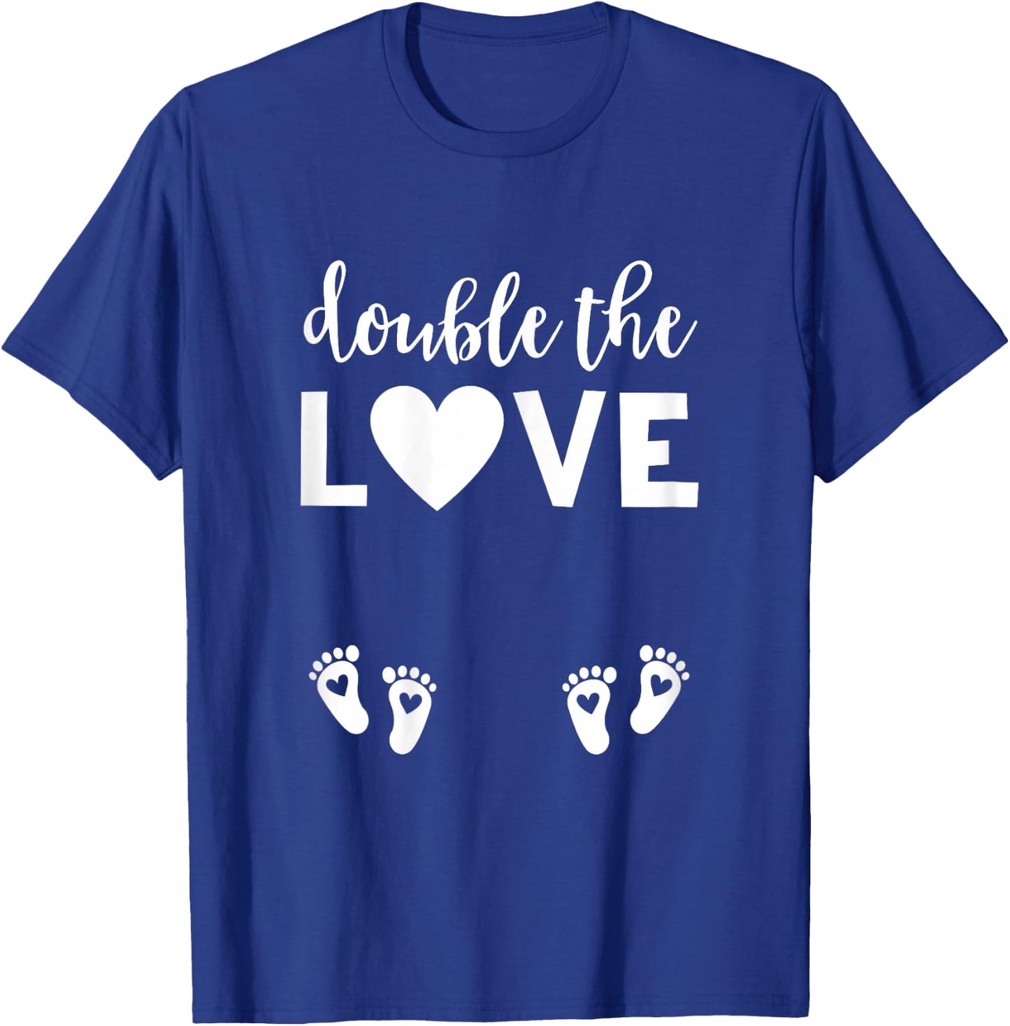 Valentines Day Twin Pregnancy Announcement Shirt Valentine T-Shirt - T-Shirt | Royal