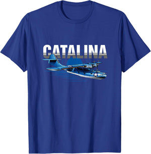 Vintage Military Aviation Flying Boat T-Shirt - T-Shirt | Royal