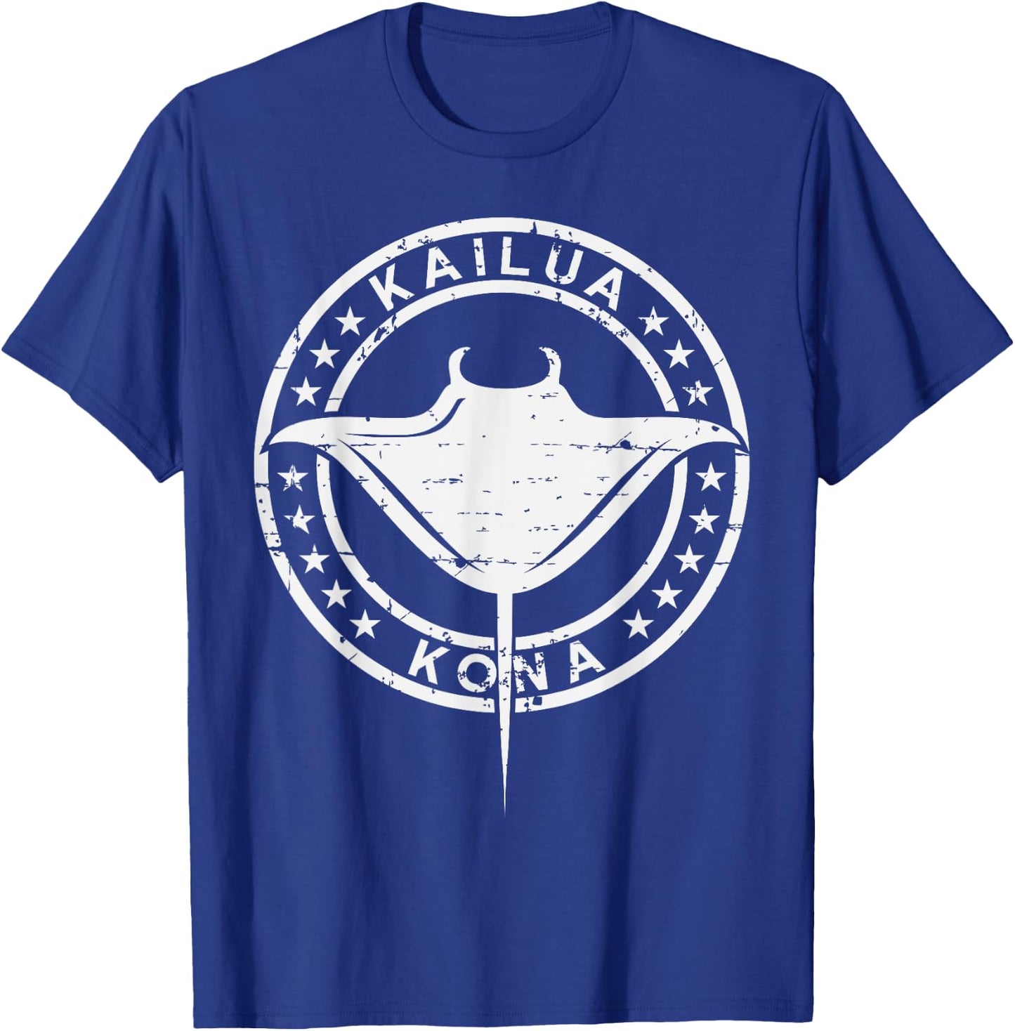 Vintage Hawaii Vacation Shirt Tribal Kailua Stingray T-Shirt - T-Shirt | Royal