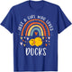 Just A Girl Who Loves Ducks Rainbow Gifts For Duck Lover T-Shirt - T-Shirt | Royal