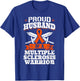 Proud Husband Of A Multiple Sclerosis Warrior MS Awareness T-Shirt - T-Shirt | Royal