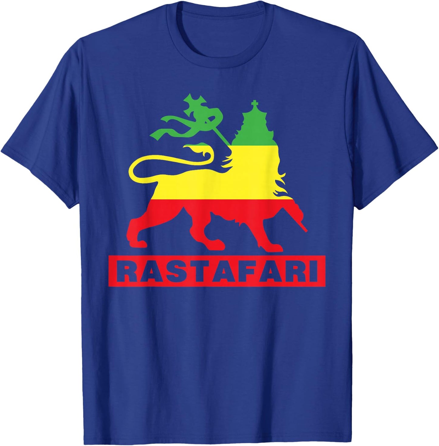 Lion of Judah Judah Rasta Rastafari Reggae T-Shirt - T-Shirt | Royal
