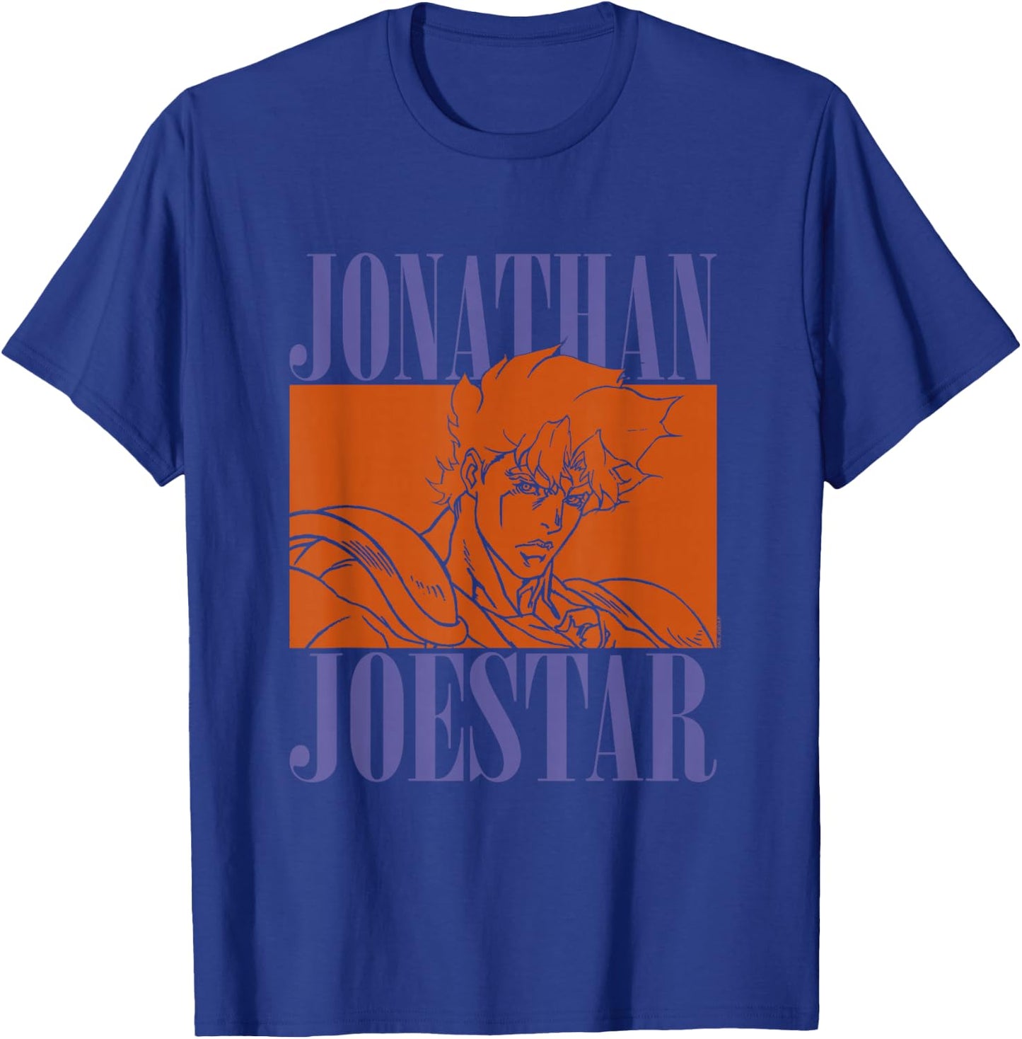 JoJo Part 1 Phantom Blood Jonathan Joestar Orange Stencil T-Shirt - T-Shirt | Royal