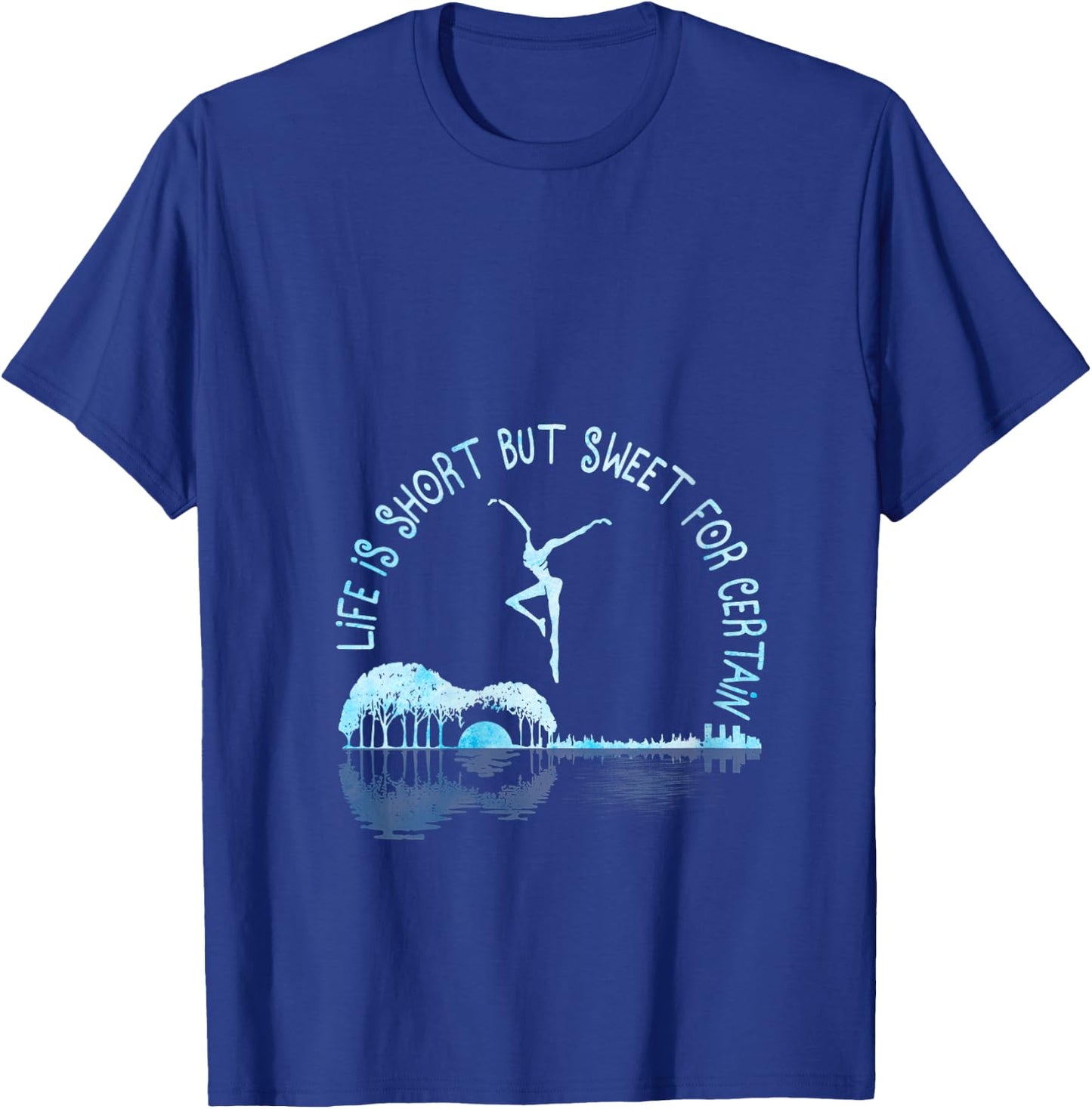 Music Lover Life Is Short But Sweet For Certain Guitar V-Neck T-Shirt - T-Shirt | Royal