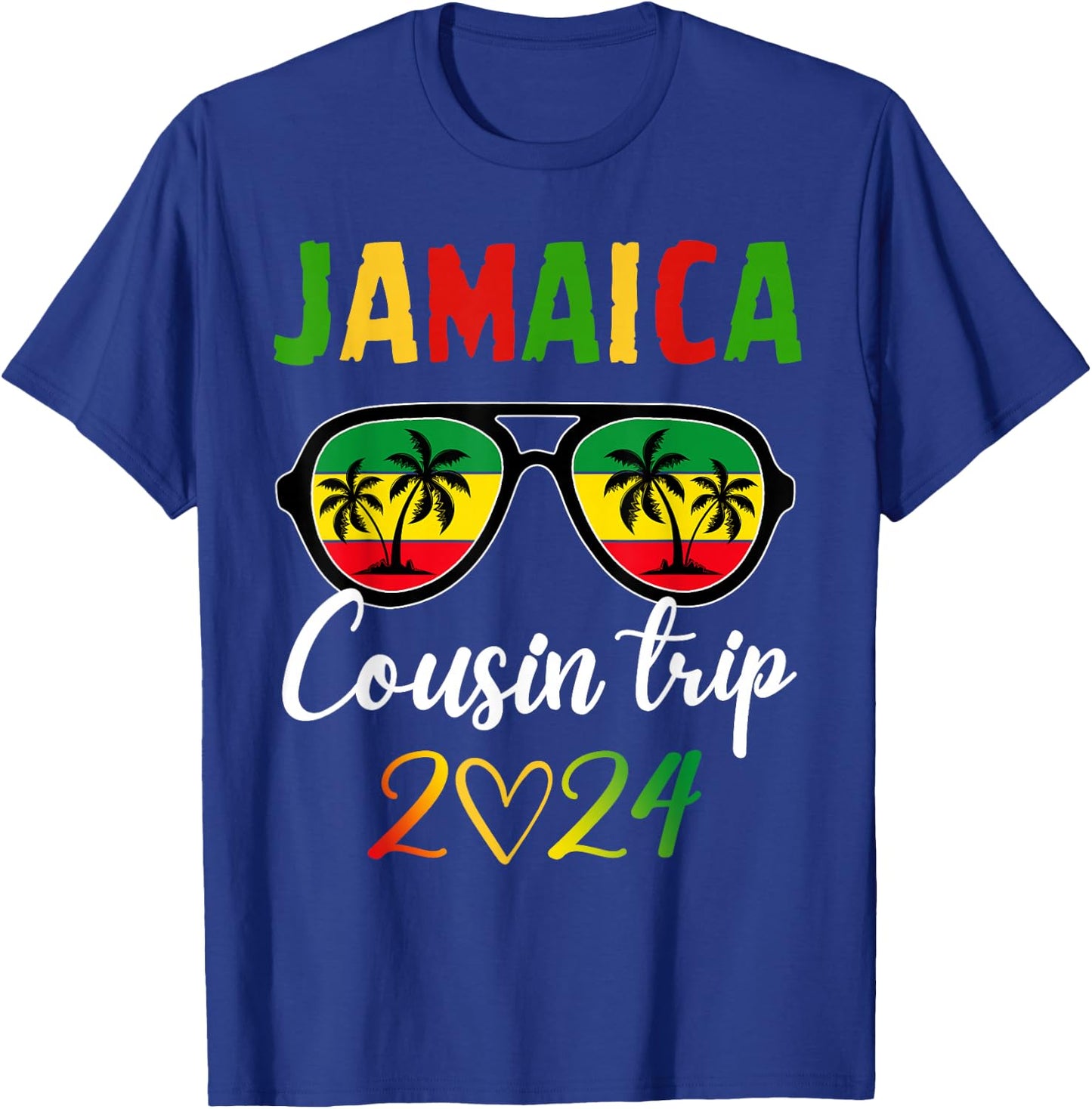 Jamaica Cousin Crew Trip 2024 Summer Vacation Matching Group T-Shirt - T-Shirt | Royal