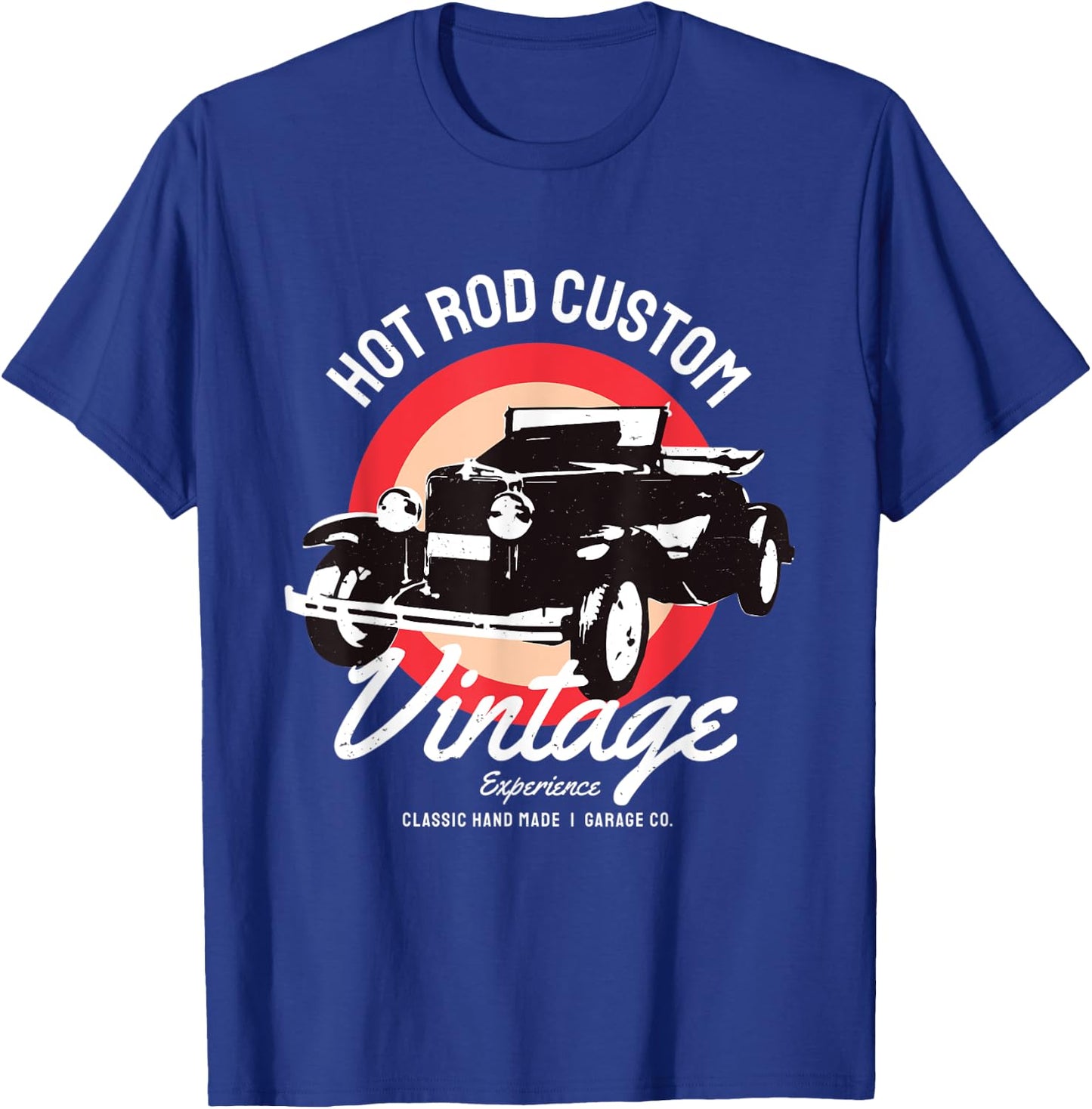 Hot Rod Vintage Classic Car USA Auto Motorsport Retro Garage T-Shirt - T-Shirt | Royal