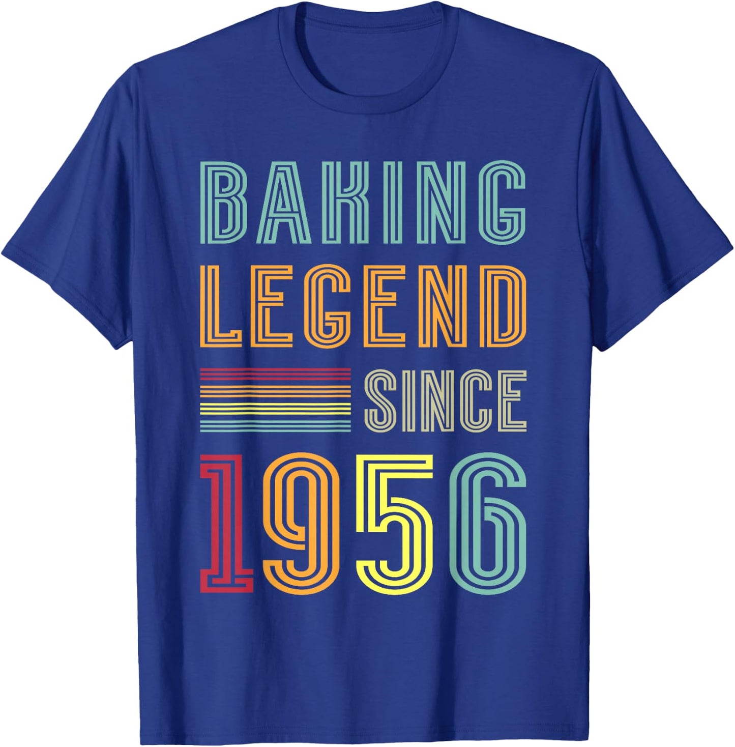 Baker Legend 1956 70 Years Pastry 70th Birthday Baking T-Shirt - T-Shirt | Royal