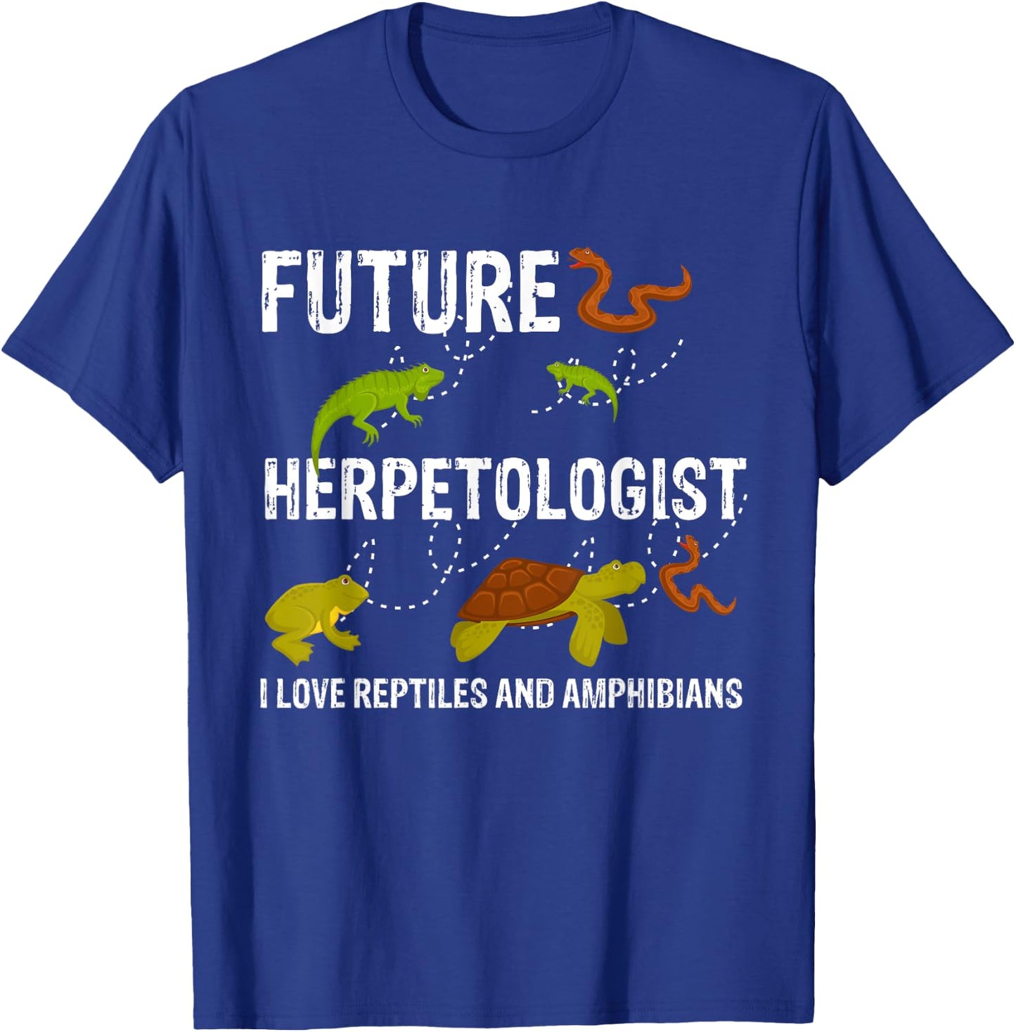 Kiting Surfing Boarder Apparel & Gift Collection Future Herpetologist Reptiles & Amphibians Biology Insects Adult Black Small Modern Animal Pattern Short Sleeve T-Shirt - T-Shirt | Royal