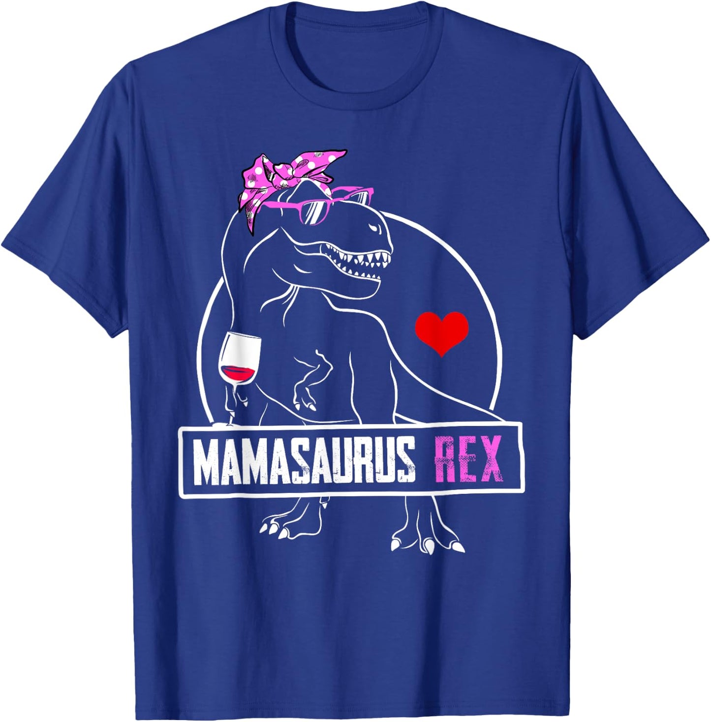 Mamasaurus Funny Mama Dinosaur Women Mom Gift T-Shirt - T-Shirt | Royal
