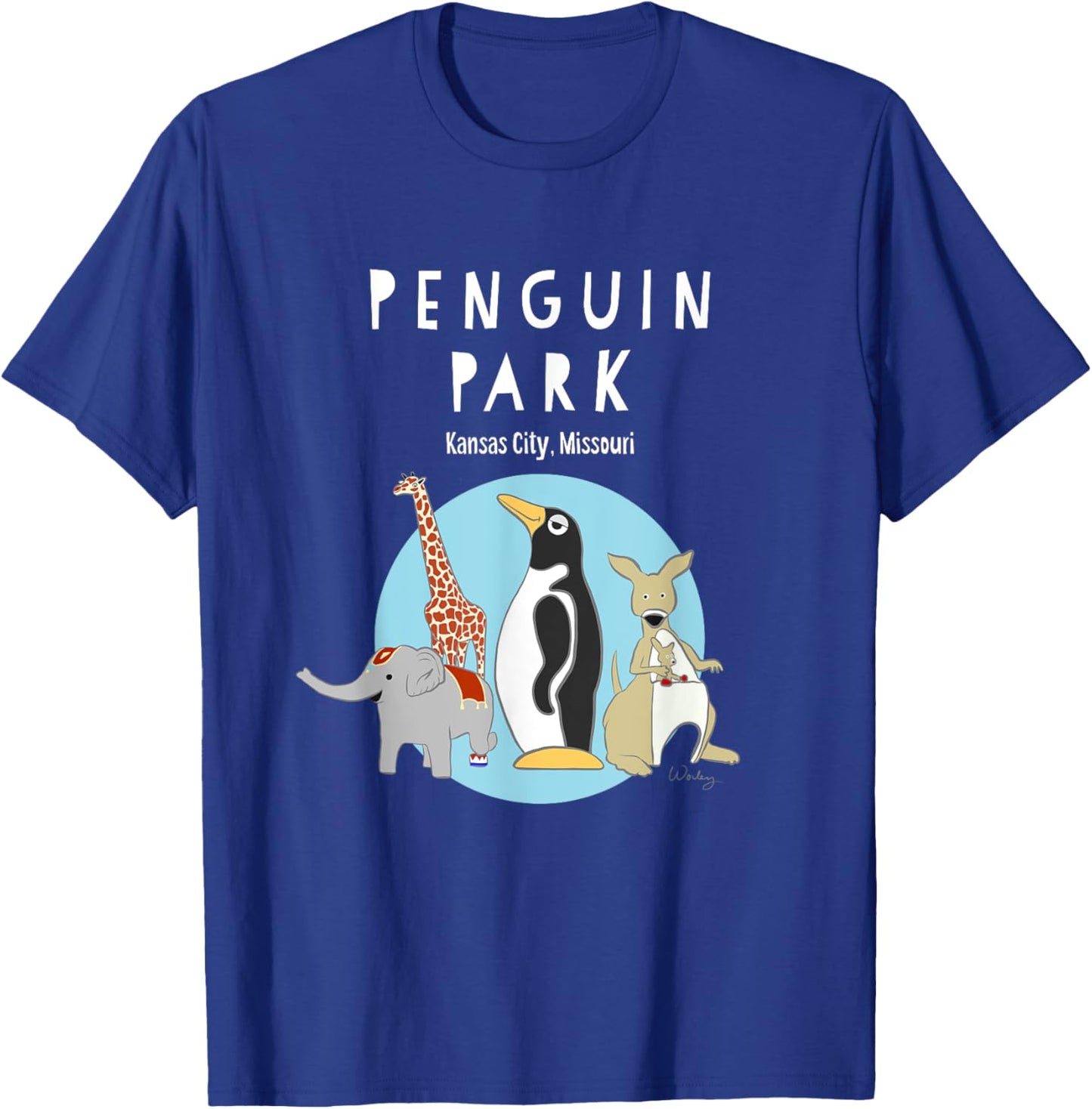 Penguin Park T-Shirt - T-Shirt | Royal