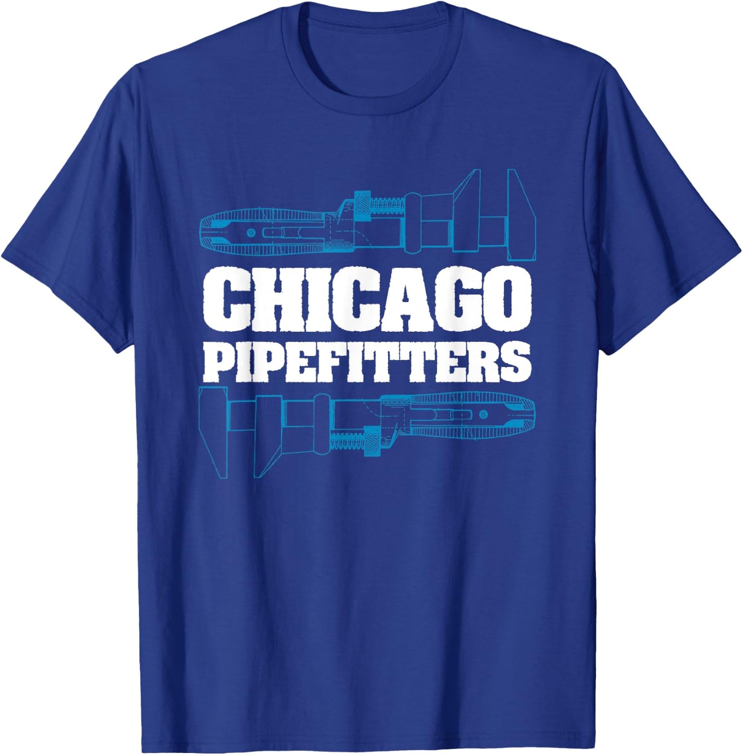 Proud Chicago Pipefitter Plumbing T Shirt T-Shirt - T-Shirt | Royal