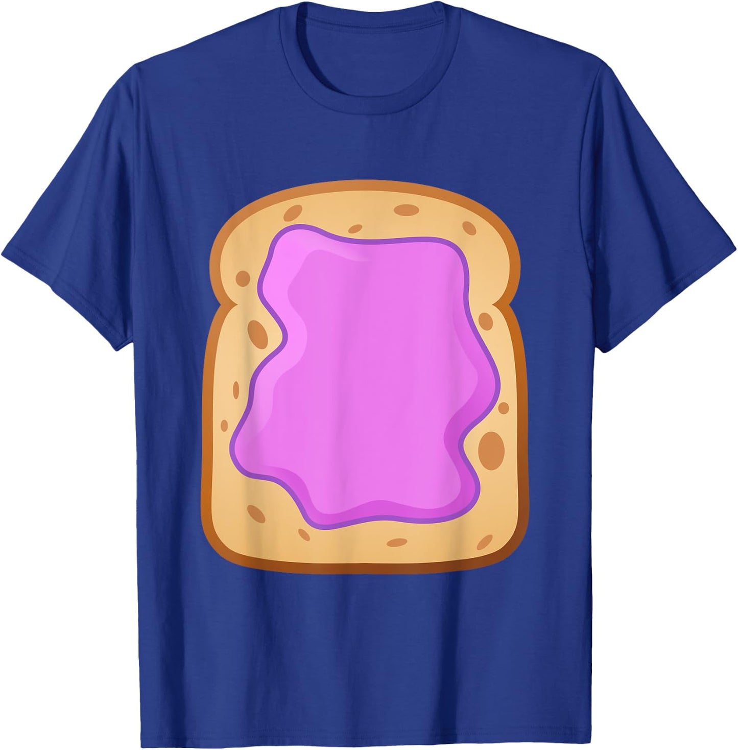 PB&J Grape Jelly on Bread Funny Matching Halloween Costume T-Shirt - T-Shirt | Royal
