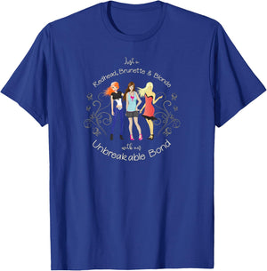Redhead Brunette & Blonde Best Friends Forever BFF Bestie T-Shirt - T-Shirt | Royal