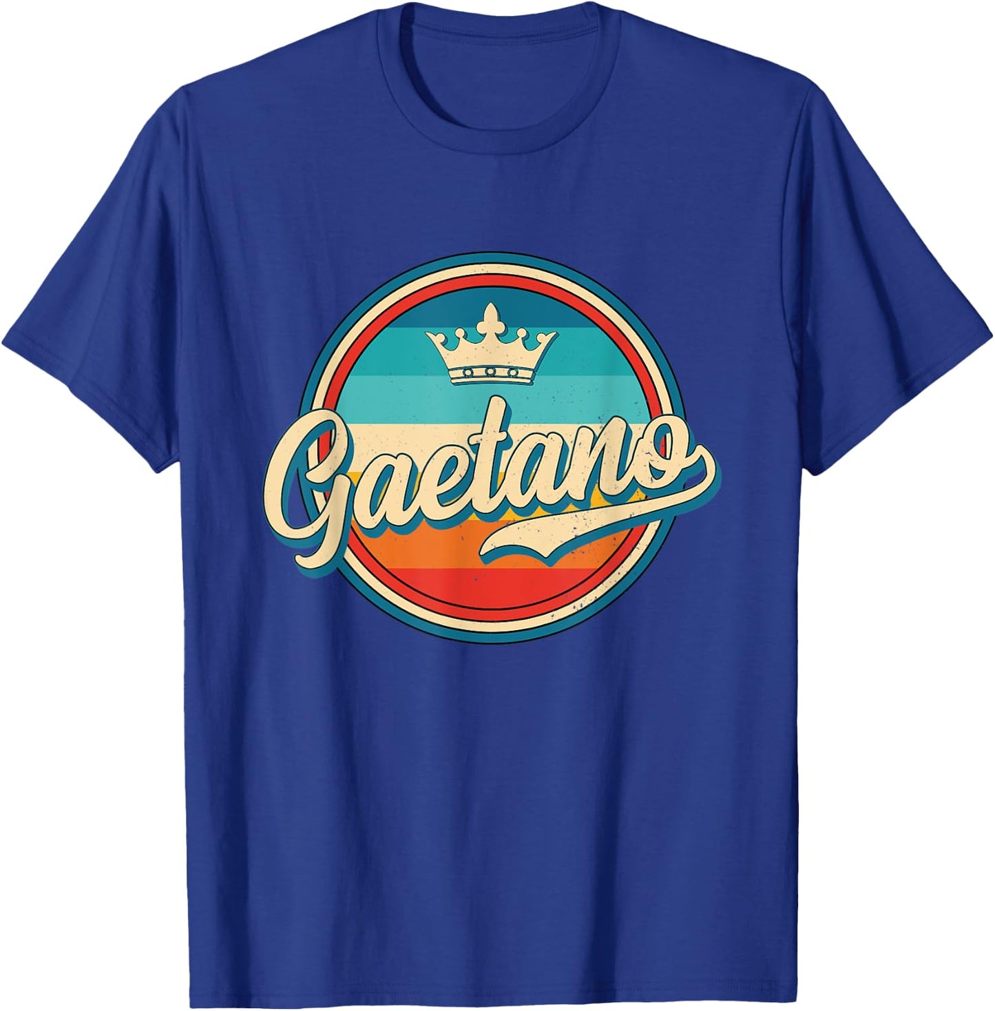 Gaetano retro personalized name vintage first name Gaetano T-Shirt - T-Shirt | Royal