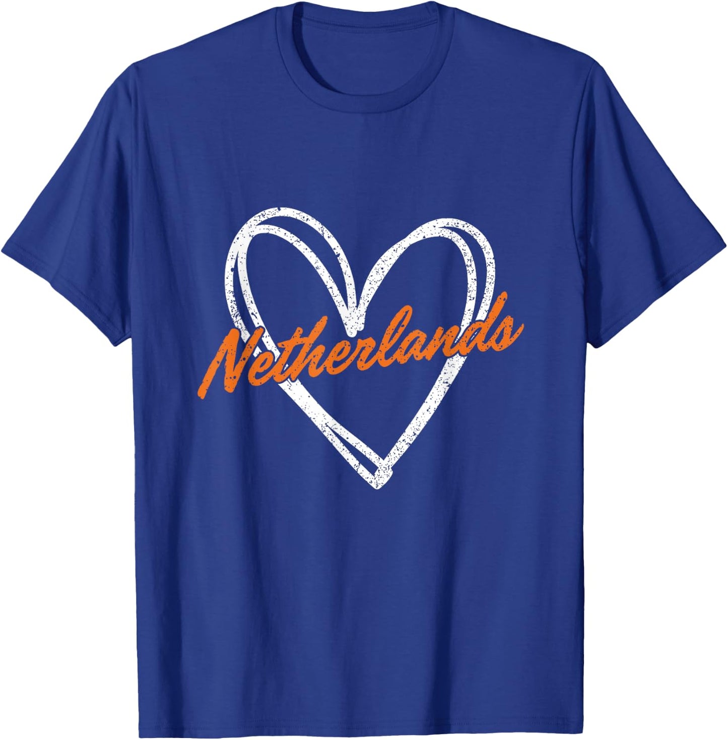 Netherlands Heart Vintage Retro Gift Women Kids T-Shirt - T-Shirt | Royal