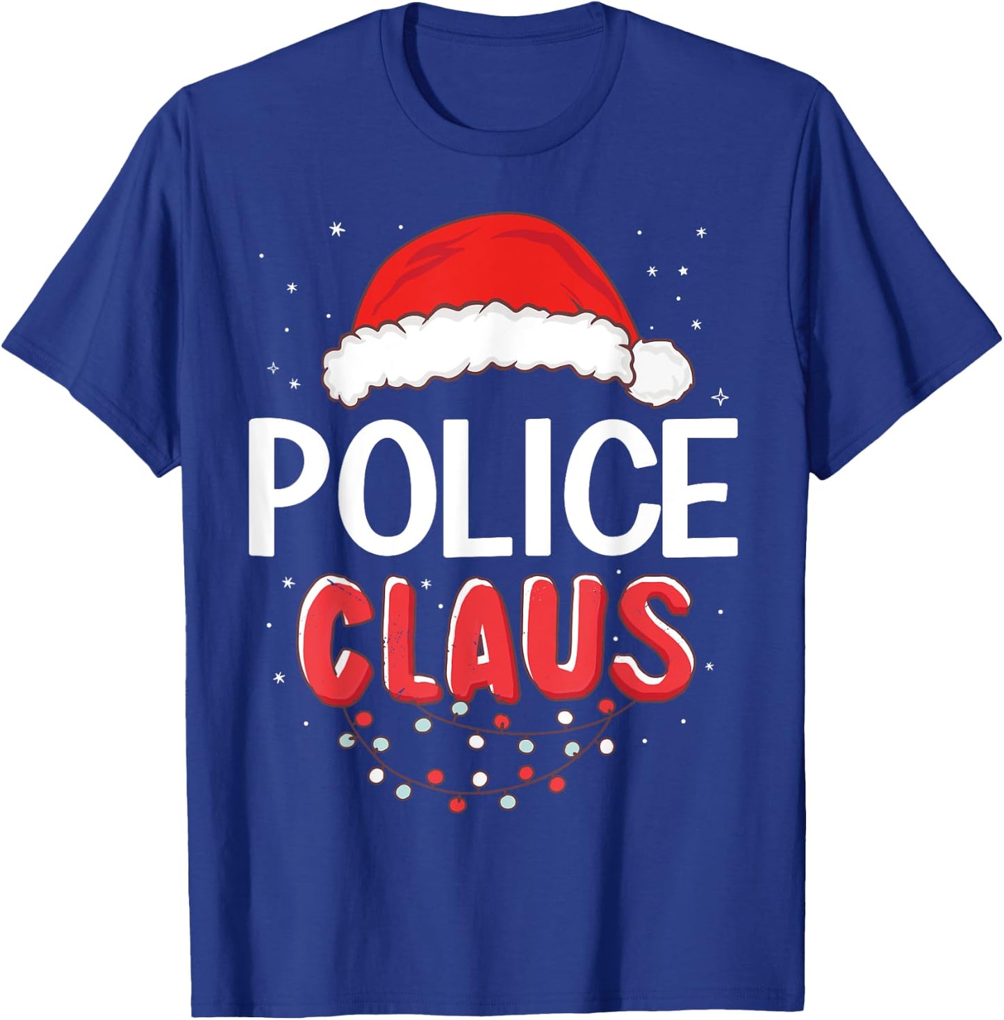 Police Santa Claus Christmas Matching Costume T-Shirt - T-Shirt | Royal