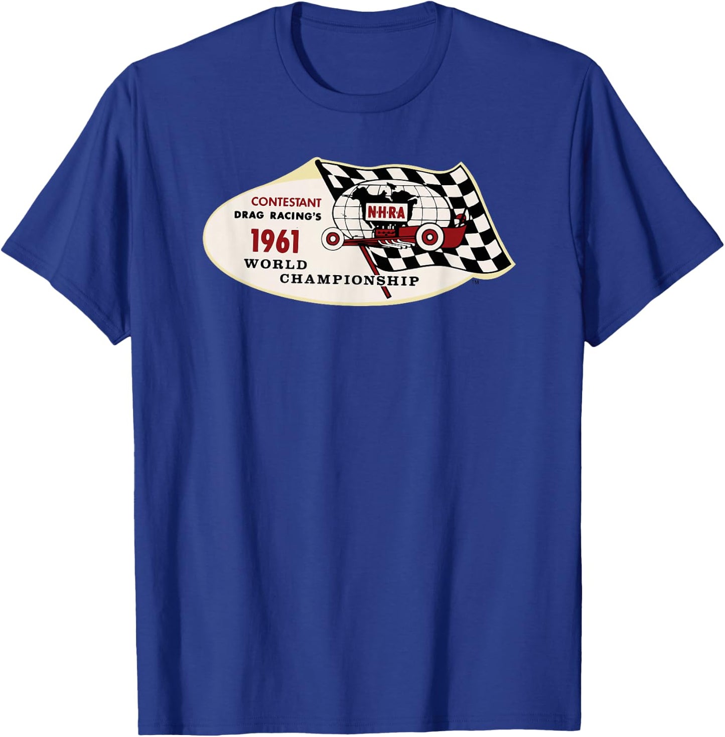 NHRA 1961 World Championship T-Shirt - T-Shirt | Royal
